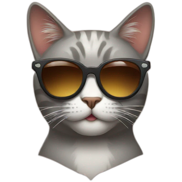 Cat with sunglasses emoji