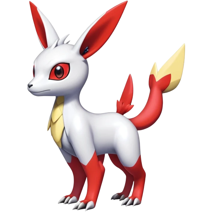  Cute Shiny Exotic Colorful Guilmon-Latias-Koraidon-Umbreon-Fakémon-hybrid-creature (full body)  emoji