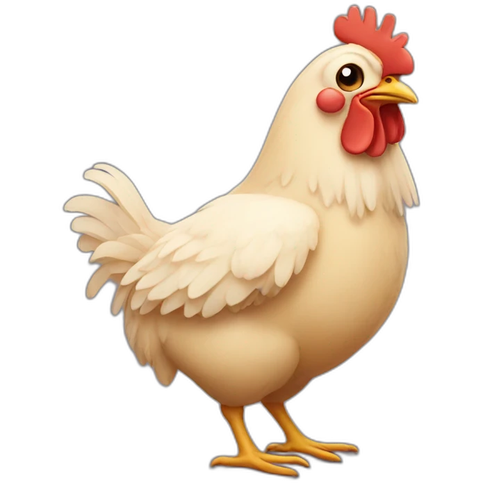 sad chicken emoji