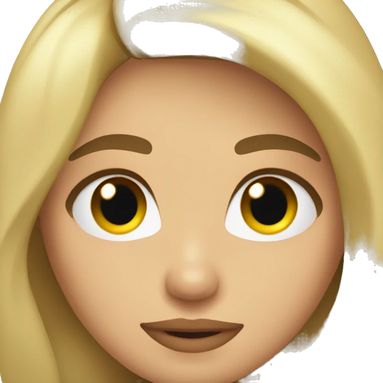 Rubia enamorada emoji