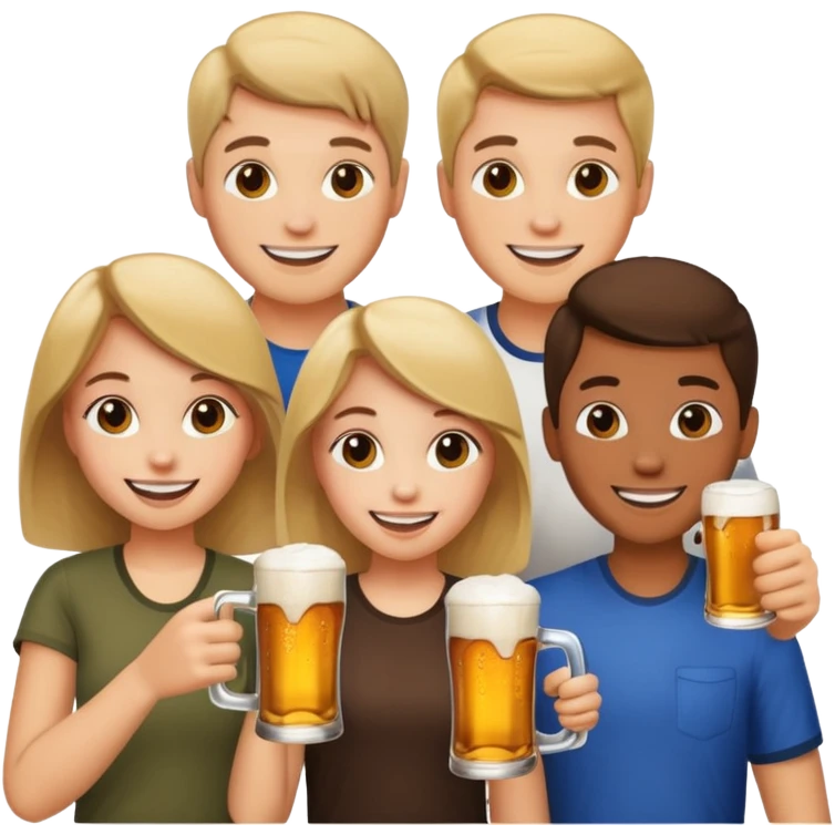 young people drinking  emoji
