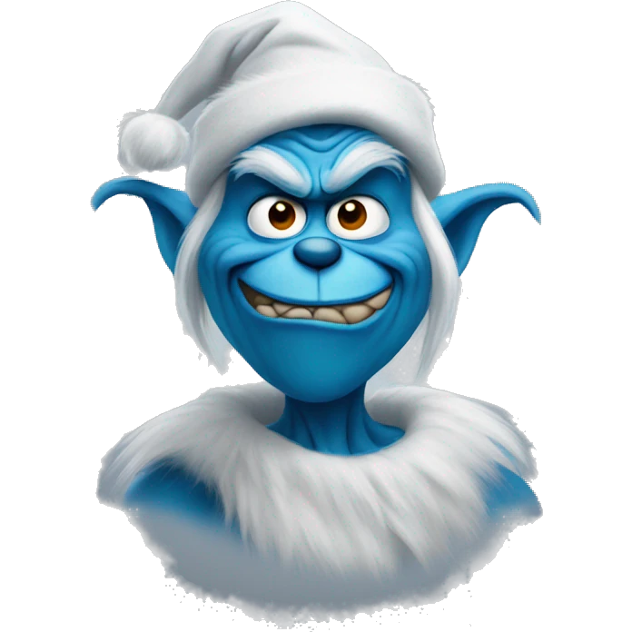 blue grinch emoji