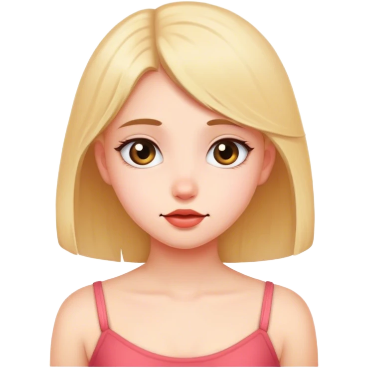 Shy girl emoji