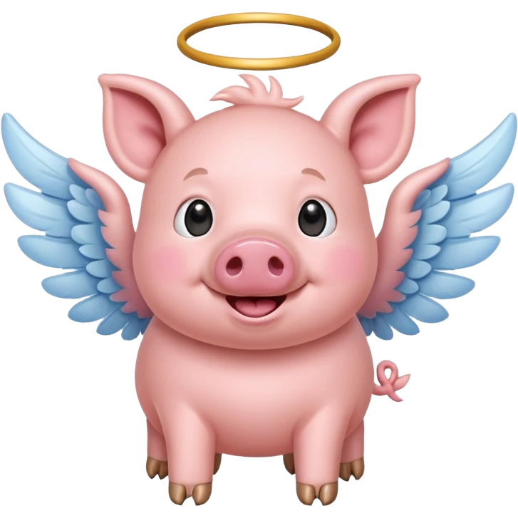 Flying pig emoji