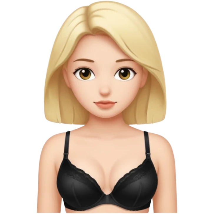 Girl wearing bra emoji