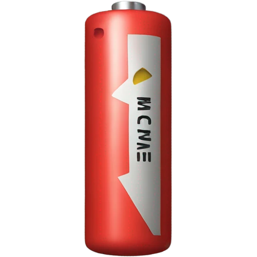 Red battery  emoji