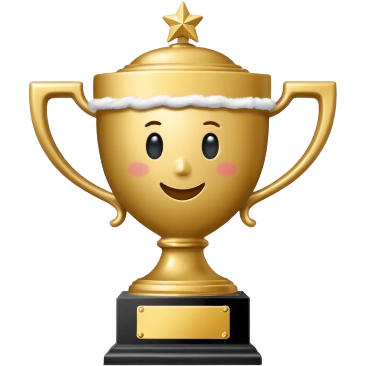 2ndd runner up trophy for a winter holiday themed contest emoji