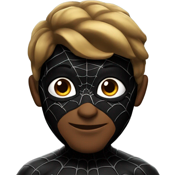 Spiderman with black background emoji