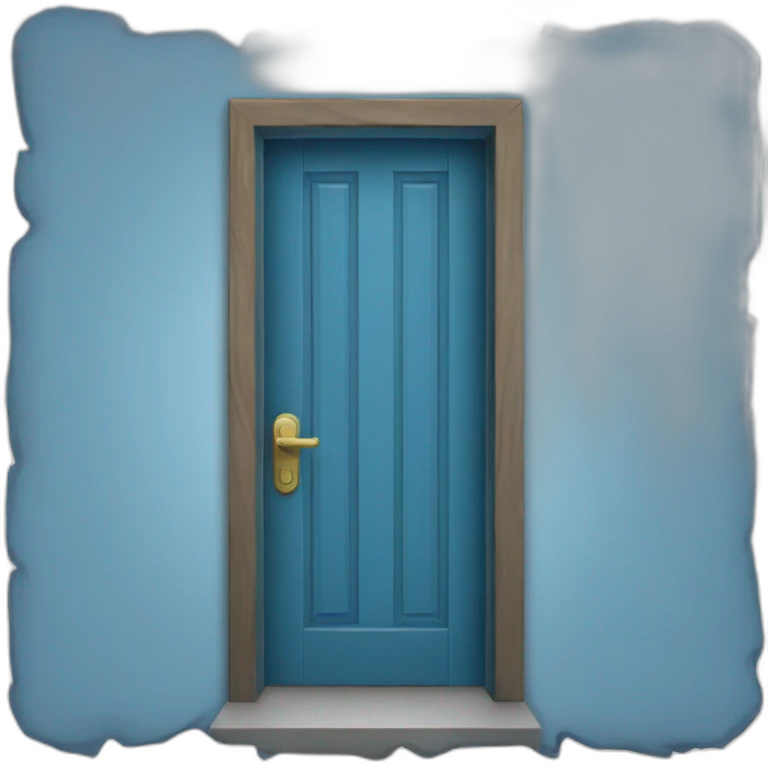 Blue door-badge emoji