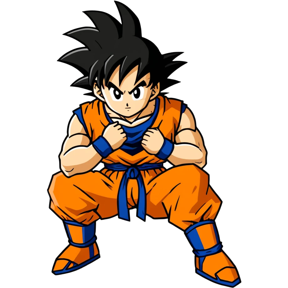 Goku watching  emoji