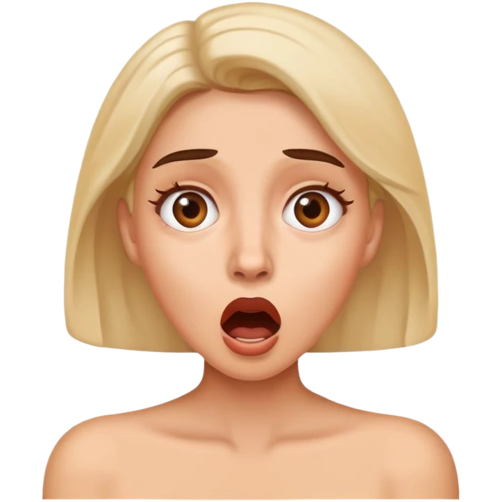 Woman acting surprised  emoji