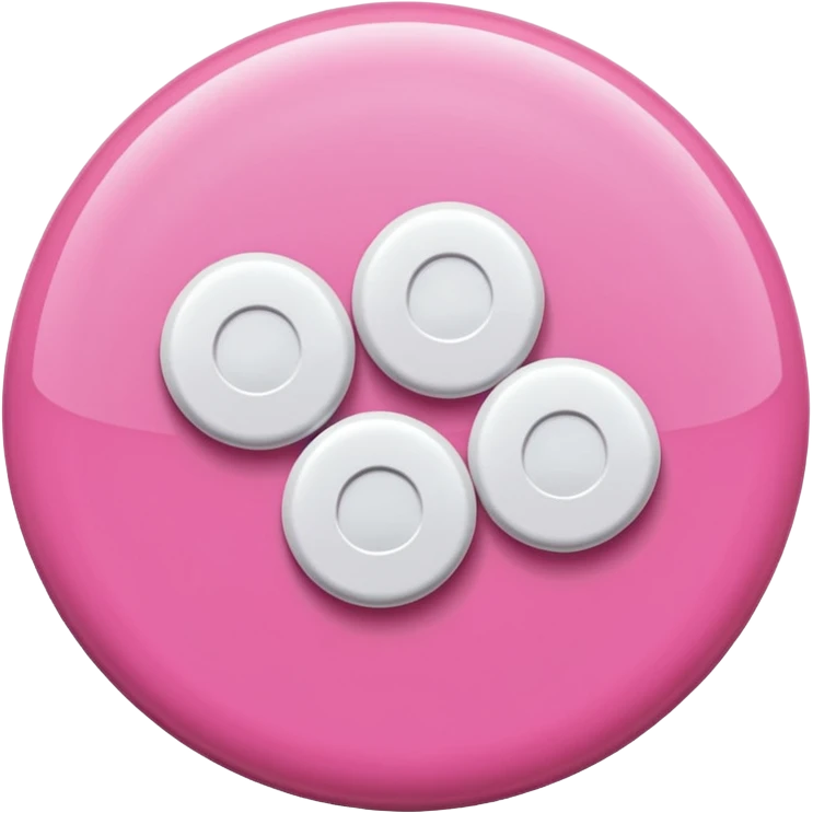 pink and white medications emoji