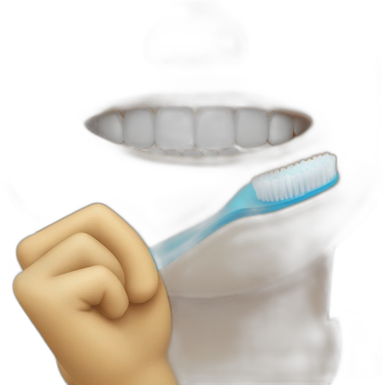 person brushes his teeth emoji