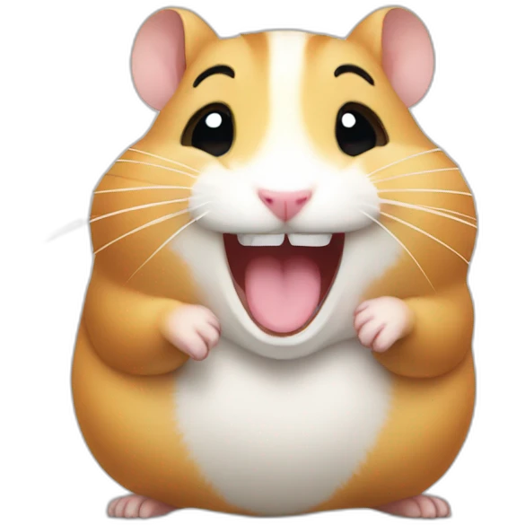 hamster laughing emoji