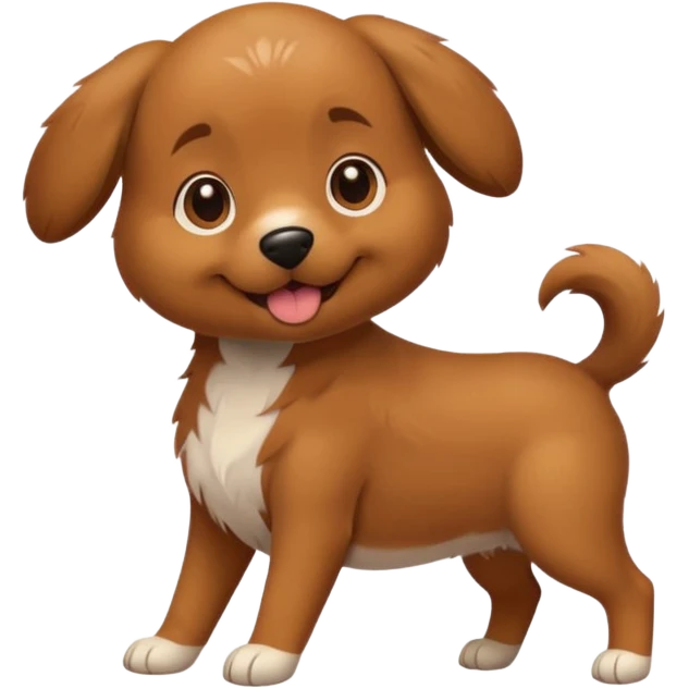 Dog give first bump emoji