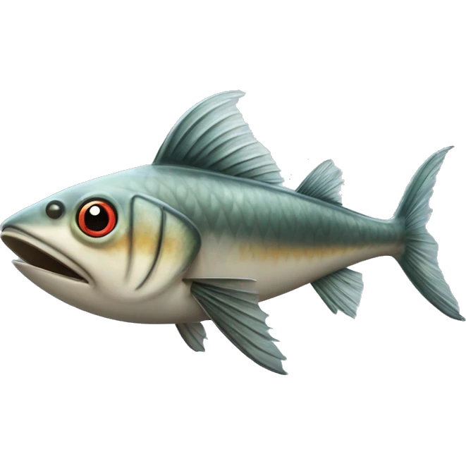 The Exocoetidae flying fish/ flying cod emoji