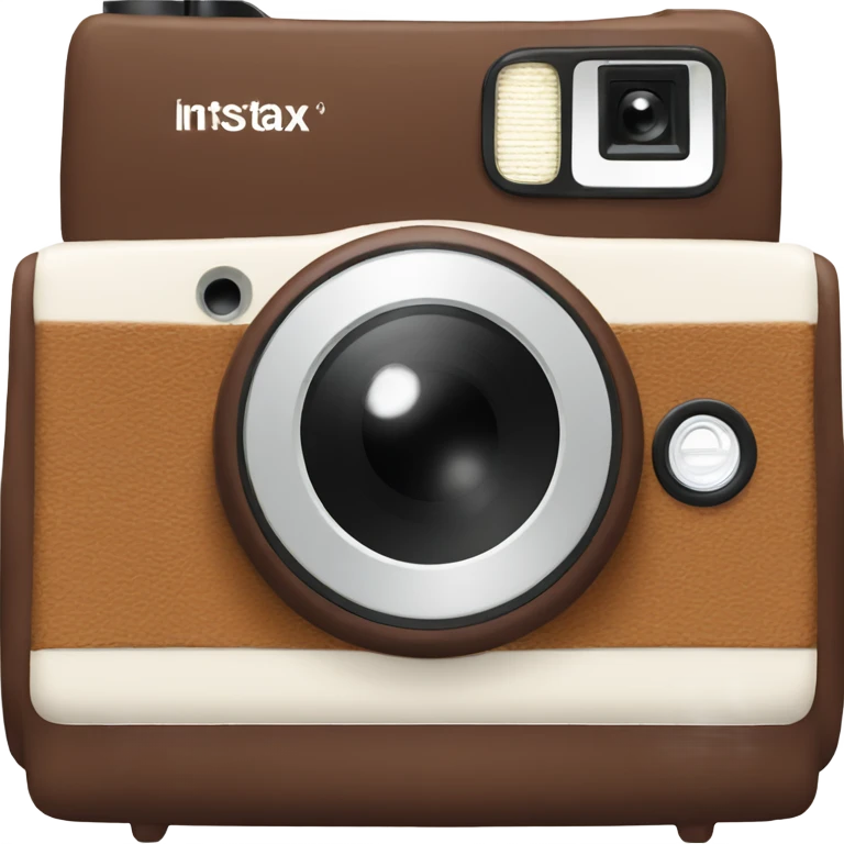 Brown instax camera emoji