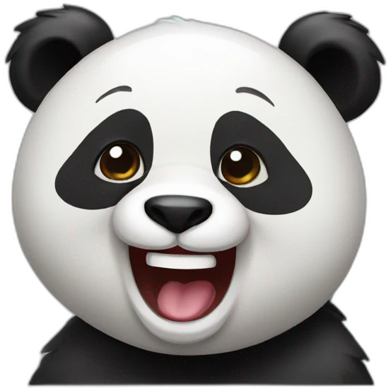 Laughing panda  emoji