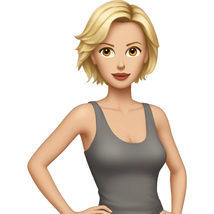charlize theron wearing tank top emoji