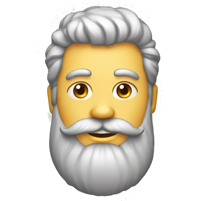 homme grosse barbe emoji
