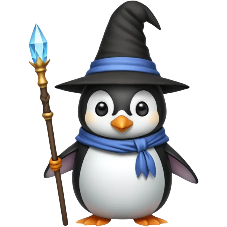 Penguin Wizard emoji