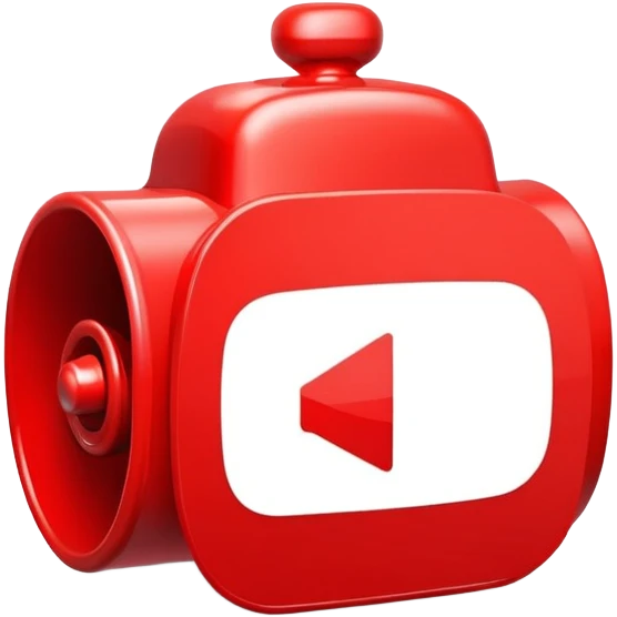 Red YouTube subscribe button with bell icon emoji