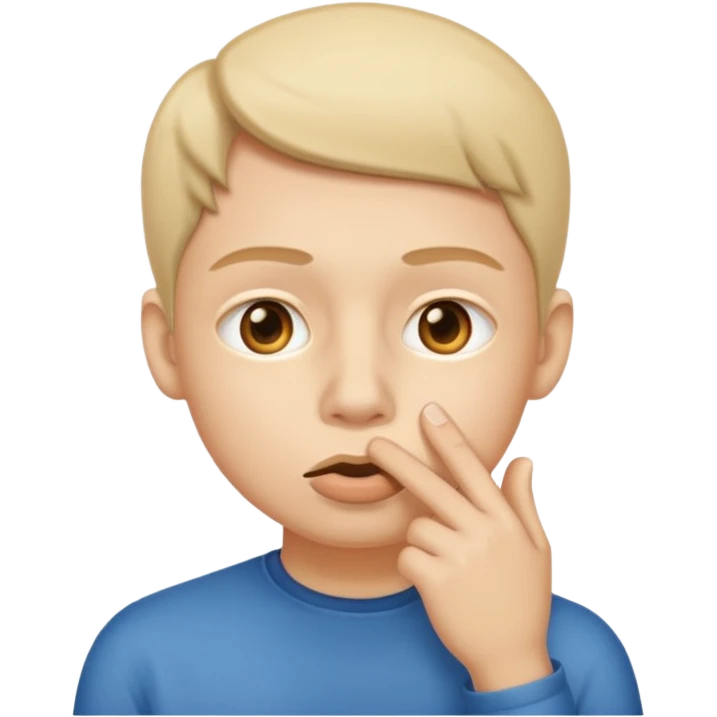 Silent face, shushing emoji