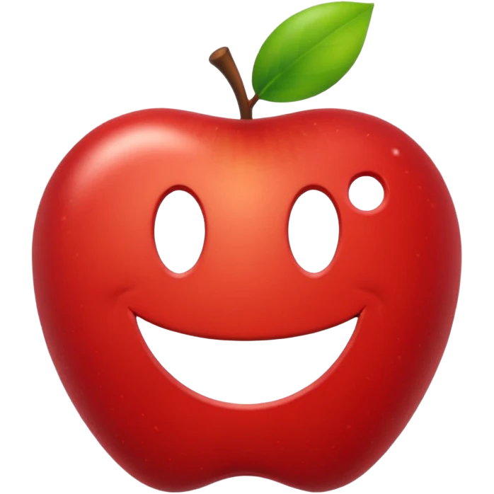 domain name label with .com emoji style Apple emoji