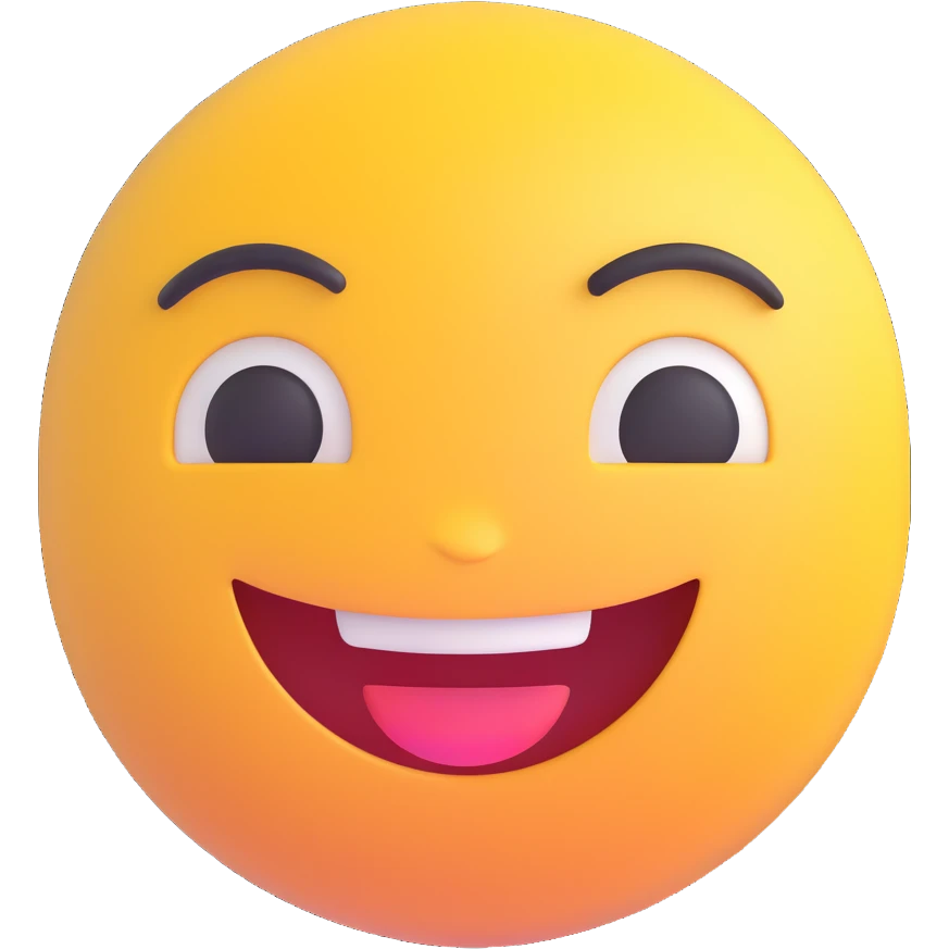 smiling face emoji 3D style emoji