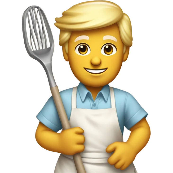 Donald Trump as a housewife emoji