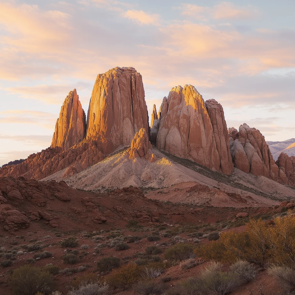 A modern desert mountain, wallpaper, modern emoji