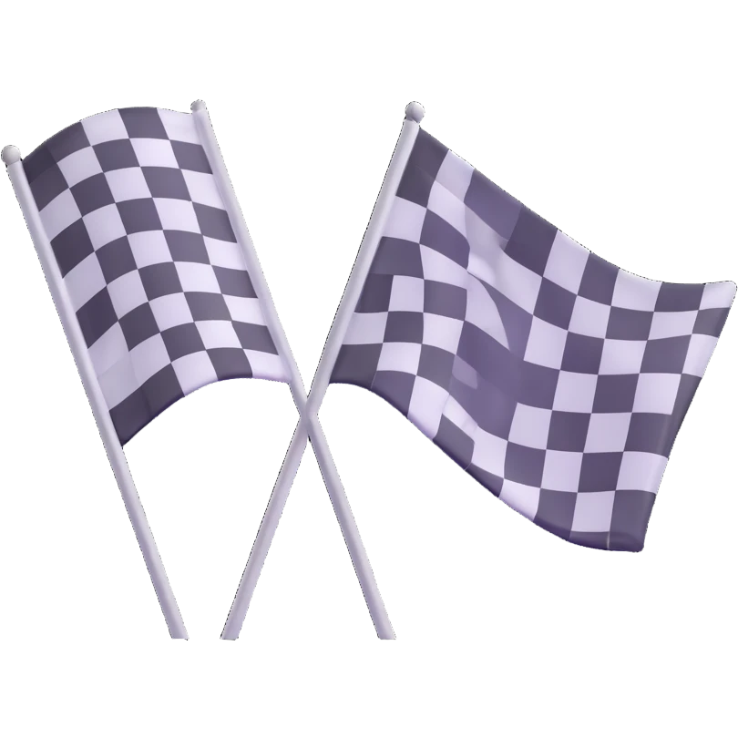 checkered racing flag emoji