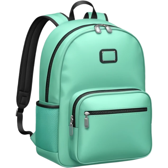 mint color backpack emoji