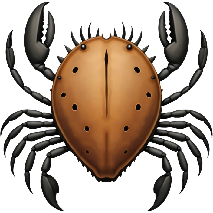 Horseshoe crab outline  emoji
