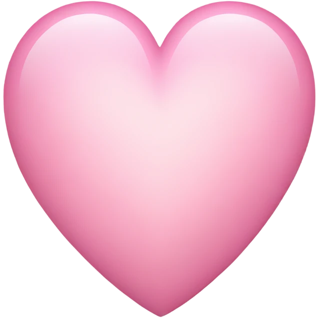 Light pink heart emoji