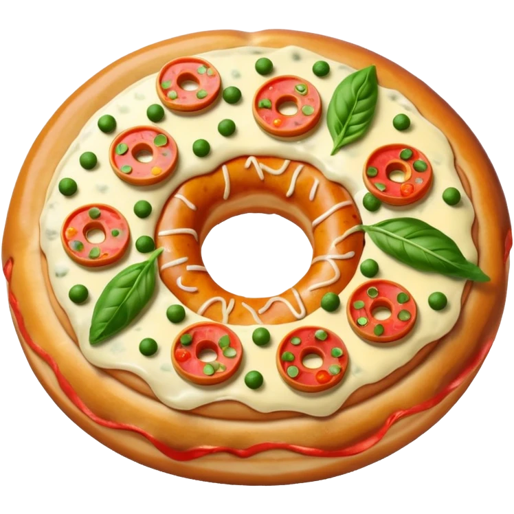 Pizza donut emoji