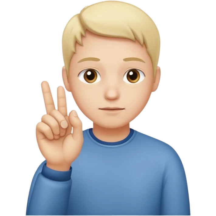 Regular emoji with face looking at peace and has a pinching hand emoji