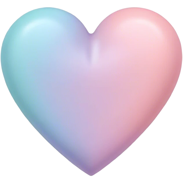 Pastel heart emoji
