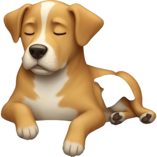 dog sleeping emoji