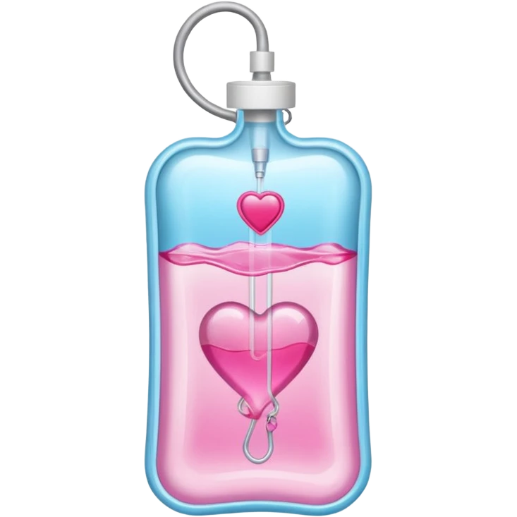 IV bag that looks like Love Island (the television show) emoji