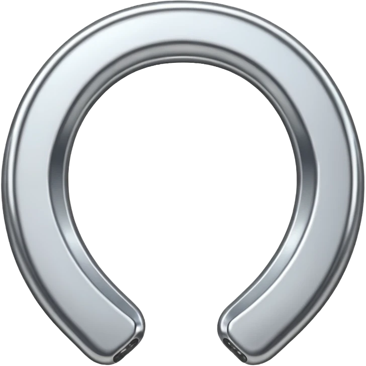Horse shoe silver emoji