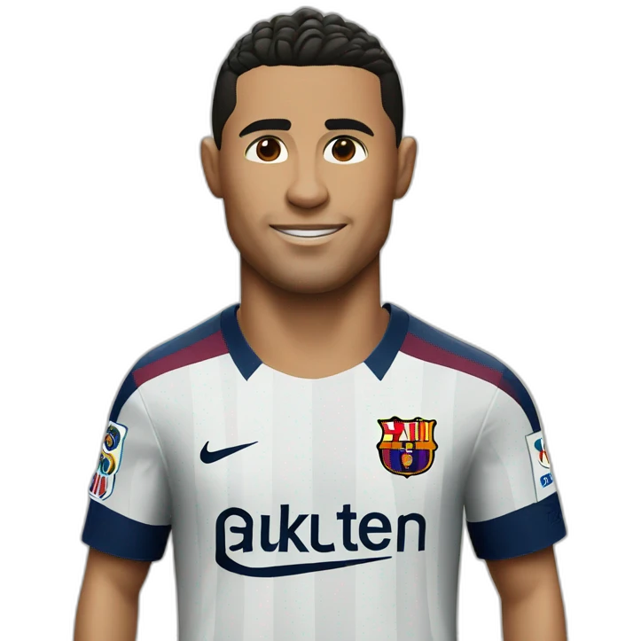Ronaldo fc Barcelona shirt  emoji
