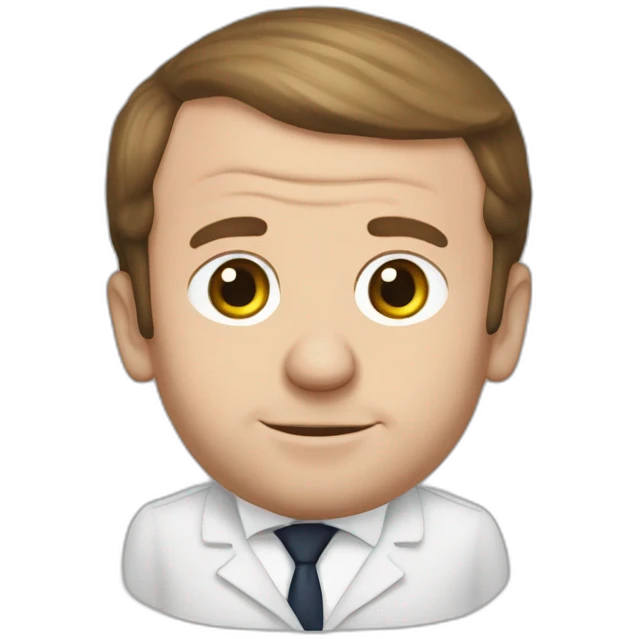 emmanuel macron obese emoji