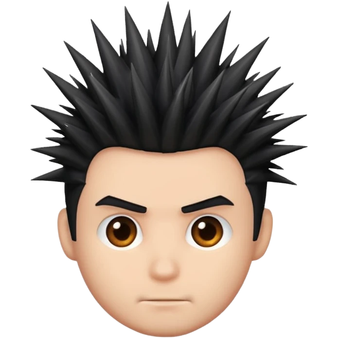 male hair (without face no face) emoji