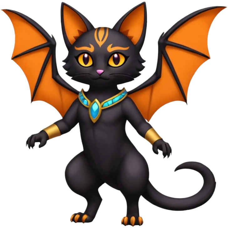 Noibat-Litten-Bastet-Fakémon-hybrid-creature (full body)  emoji