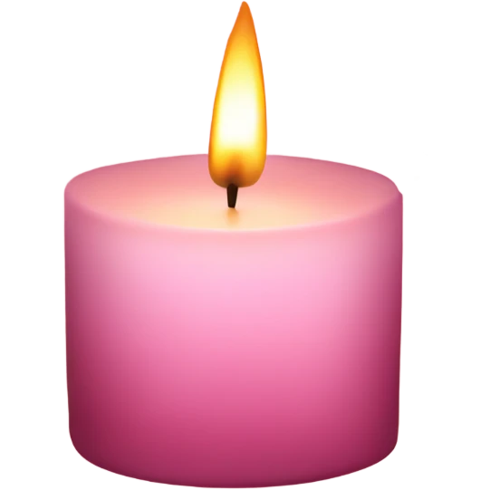 Cherry blossom candle with   emoji