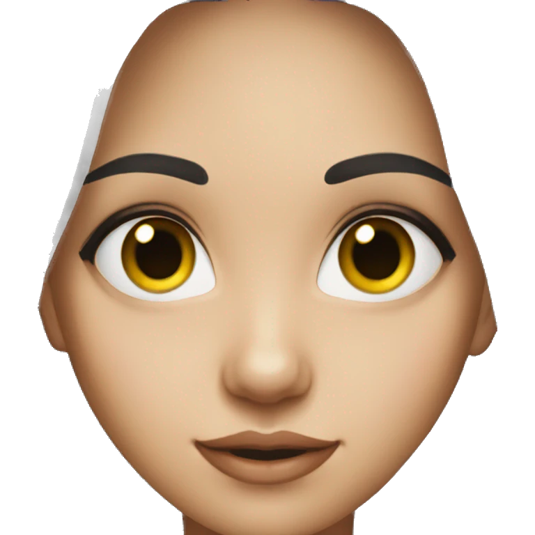 eyes-hearts, the girl is young, with dark hair emoji