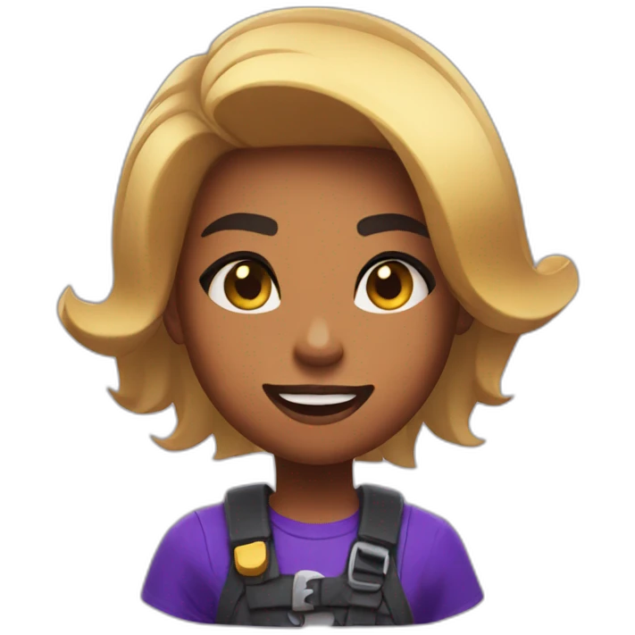 Janet from brawl stars emoji