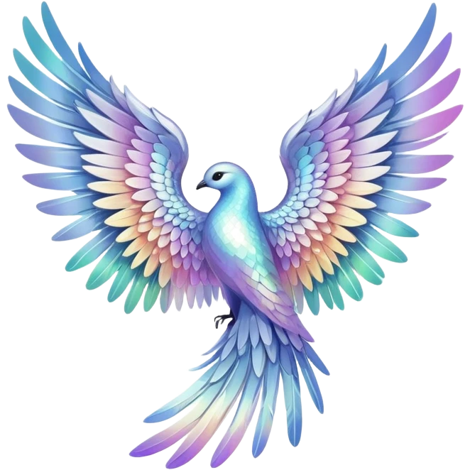 Divine romantic wings  emoji