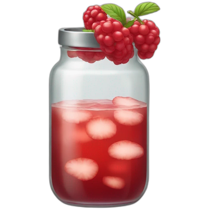 Jar à cocktail rouge emoji